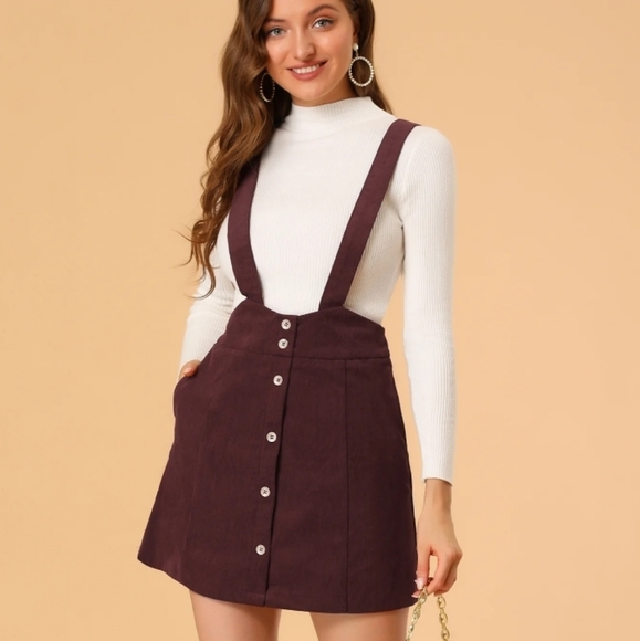 Allegra K Dresses & Skirts - Allegra K corduroy skirt overalls